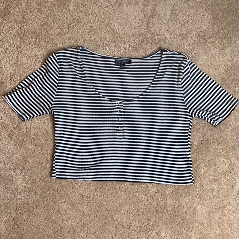 Striped crop top